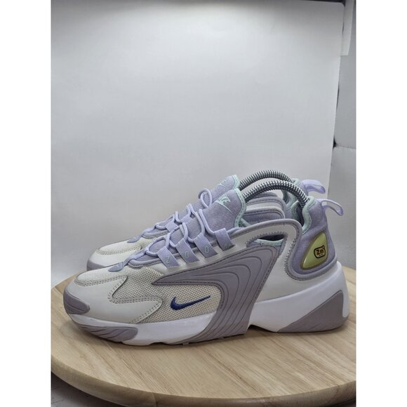 NIKE Zm Air 2k A00354 103 Sneakers Women’s Sz 7 White Lavender Athletic Shoes - Picture 1 of 9